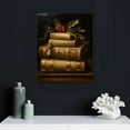 thumbnail image 4 of JEUXUS Vintage Christmas Canvas Wall Art, Rustic Books Art Still Life Pictures for Wall, Merry Christmas Poster Winter Print, Xmas Dark Academia Decor Wall Decorations Gifts, 4 of 4