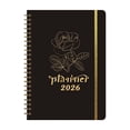 thumbnail image 2 of 2026 Weekly & Monthly Planner, Jan. 2026 - Dec. 2026, Daily Agenda Academic Planner Notebook Organizer, Calendar Planners/Planning for School Office Home, 5.9" x 8.26", Black Rose, 2 of 7