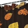 thumbnail image 3 of Fall Autumn Hedgehog Leaves Shower Curtain 36"x72" ,Bathroom Decorative Shower Curtains Set with 12 Hooks,Modern Waterproof Washable Shower Curtain, 3 of 6