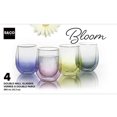 thumbnail image 4 of Safdie & Co. Luxury Premium Glassware Bloom Double Wall Glass 4 Piece Set Assorted Colours 350ml, 4 of 8