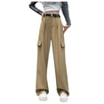thumbnail image 1 of Birdeem Women Design Style Straight Leg Wide Leg Pants Casual Drape Work Pants, 1 of 12