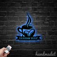 thumbnail image 3 of Handmadetneonsign Coffee Cup Metal Wall Art Light, Coffee Metal Metal Sign Wall Decor, Cafe Metal Decor 51085, 3 of 5