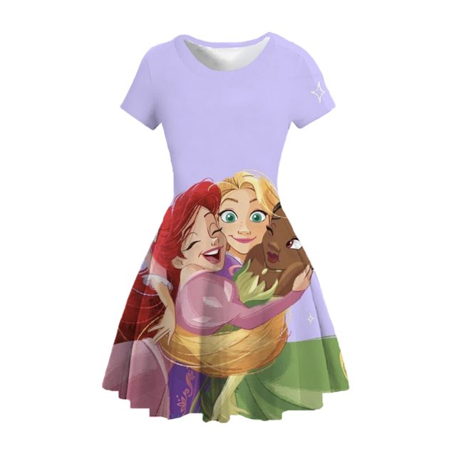2022 vestido de manga corta para niña chico ropa 3--16 años traje de cumpleaños para bebé ropa de fiesta verano vestido blanco como la nieve Cloth100 Gao Jinjia LED