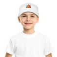thumbnail image 6 of DALIX Jack-O-Lantern Halloween Pumpkin Hat Boys Girls Baseball Cap in White, 6 of 7