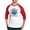 Red/White, variant on CafePress - Argentina Football Baseball Jersey - Cotton Baseball Jersey, 3/4 Raglan Sleeve Shirt