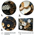 thumbnail image 3 of Designart "Ferns Copper gracefulness I" Floral Metal Wall Decor Set, 3 of 5