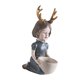 thumbnail image 1 of Estatua de niña, adorable diseño de niña con cuernos, coleccionable, personajes creativos, escultura Gris, 1 of 9