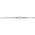 thumbnail image 3 of 14K White Gold bracelet Chain style Singapore 7 in 1.4 mm, 3 of 4