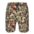 thumbnail image 3 of Pofeuu Skulls1 Prin Men's Swim Trunks Quick Dry Bathing Suit Swimming Board Shorts Mesh Lining Beach Swimwear-3X-Large, 3 of 6