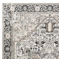 thumbnail image 2 of Cal 8 x 10 Area Rug Persian Inspired Medallion Print Soft Gray Polyester - Saltoro Sherpi, 2 of 5