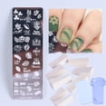 thumbnail image 3 of Nail Plate Stamping Template Set Stamper Scraper Estilo 1 - Estilo 5 Sunnimix Estampador de uñas, 3 of 8