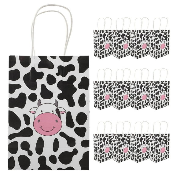 Worgeous Portable Gift Bags in Assorted Colors with Handles Made of Kraft Paper for Special Occasions and Gifts 12 Pieces