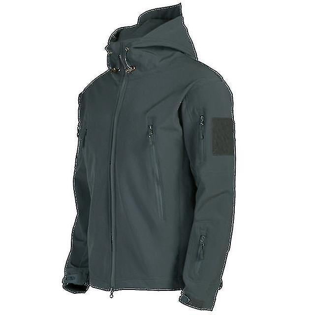 Chaquetas militares de piel de tiburón, suaves y resistentes al viento, impermeables y tácticas para hombre, chaquetas de combate del ejército, abrigos bombardero con capucha para hombre.