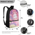 thumbnail image 5 of Uourmeti Salamander Pattern Sturdy Stitching Backpack, 17 Inch Large Capacity School Backpack Lightweight Polyester Backpack for Adults, 5 of 6