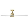 thumbnail image 3 of Skylark 54" Soft Brass/Matte White Dimmable LED Smart Ceiling Fan with Remote Control, 3 of 9