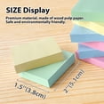 thumbnail image 2 of BAZIC Sticky Notes 1.5x2 Assorted Color, (400 Sheets/Pack), 1-Pack, 2 of 6