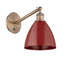 Innovations Lighting - Plymouth Dome - 1 Light Wall Sconce In Industrial