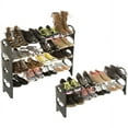 thumbnail image 3 of Everyday Home 4-Tier Stackable 16-Pair Shoe Rack for Entryways and Closets, 3 of 3