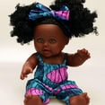 thumbnail image 4 of Cute Baby Doll 30cm Juego De Moda Para Bebés Cumpleaños De Sunnimix  Muñeca Niña Negra, 4 of 8