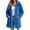 Blue, variant on KICILVS Womens Fleece Coat Hooded Open Front Fuzzy Sherpa Cardigan Jacket Long Sleeve Winter Warm Outerwear with Pockets