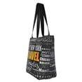 thumbnail image 4 of Gaeub Travel Printed Tote Bag Grocery Bag Reusable Shoulder Bag with Zip for School Kitchen Park DIY, 4 of 9