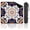 Color 4, variant on Mahjong Mat 31.5" x 31.5" Colorful Floral Folk Art Bold Geometric Shapes Non-Slip Noise Reduction American Mahjong Tiles Table Cover for Dominoes Poker Card Board Games Gift