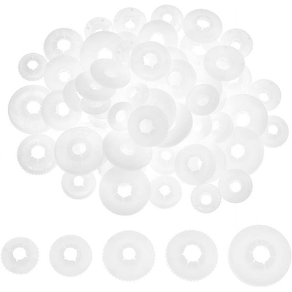 150pcs Safety Eyes Washers 5 Size Craft Eyes Backs Stuffed Crochet Washers Eyes Nose Gaskets Kawaii Eyes Washers for Teddy Bear Amigurumi Craft Puppet Plush Animal Making 12/14/17/20.5mm diy
