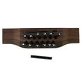 thumbnail image 1 of Guitar Plastic Bridge Nut Saddle, Stable Decorative Guitar Rosewood Bridge Kit 15Pcs Robust  for School, 1 of 7