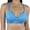 Turquoise, variant on ToBeInStyle Women's Pull-Over Racerback Sports Bra w/Jennifer Sport Text Print