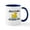 White/Navy Inside, variant on CafePress - Rubber Duck Mug - 11 oz Ceramic Mug - Novelty Coffee Tea Cup