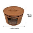 thumbnail image 3 of Round Hat Boxes with Lidssoft Large Hat Storage Box with Handle Transparent Window and Zip, Foldable Travel Hats Boxes Storage for Storing Clothes, Toys, 3 of 6