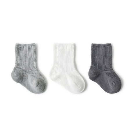 

Sorrowso 3 pairs- Baby Socks Children Girls Autumn Winter Warm Sock Clothes Accessories 3 Different Solid Color
