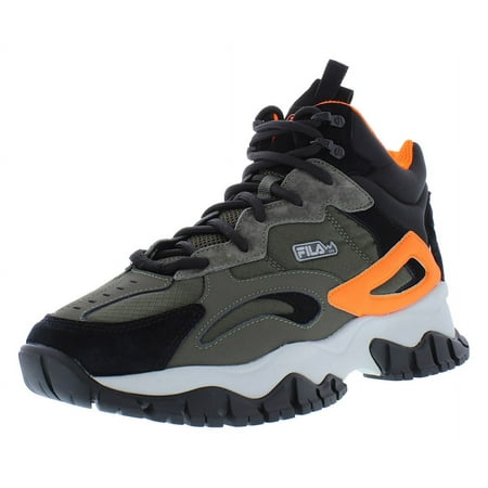Fila Ray Tracer Tr 2 Mid Mens Shoes Size 13, Color: Olive/Black/Orange
