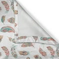 thumbnail image 5 of Ambesonne Indie Grommet Curtain, Bohemian Pastel Feather Motif, 50" x 72", Turquoise Pale Pink, 5 of 6
