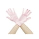 thumbnail image 1 of Guantes de satén de color sólido INSPIRE CHIC de dedo completo, de longitud hasta la muñeca, guantes cortos para mujeres, rosa, talla única, 1 of 6