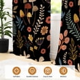 thumbnail image 2 of Tchckioa Tribal Floral Blackout Curtains for Bedroom,42x96 Inch Farmhouse Thermal Insulated Grommet Drapes,Set of 2, 2 of 8
