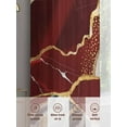 thumbnail image 6 of Red Marble Sheer Curtains 72 Inch Length 2 Panels Set, Grey Gold Texture Vintage Farmhouse Art Voile Window Treatment Rod Pocket Curtains Sheers Drapes for Bedroom/Living Room/Kitchen 52"x72"x2, 6 of 7