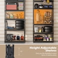thumbnail image 5 of Costway 1 PCS 60” H x 30” W x 12” D 5-Tier Garage Shelving Unit 2200 LBS Metal Storage Shelves, 5 of 9