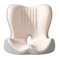 thumbnail image 1 of Almohadilla para el coxis, cojín de espuma viscoelástica para silla gaming, silla de oficina o de viaje. Beige, 1 of 9