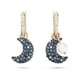 thumbnail image 2 of Pendientes Swarovski Sublima Moon multicolor en tono oro rosa, 2 of 6