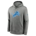 thumbnail image 2 of Men's Nike Heather Gray Detroit Lions Club Logo Pullover Hoodie, 2 of 3
