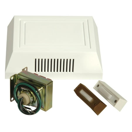 Craftmade White Builder Chime Kit with 2 Lighted Push Buttons