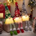 thumbnail image 4 of Gnomo navideño de peluche con luz LED, adornos navideños, muñeco elfo sueco hecho a mano, adornos de gnomo de Papá Noel iluminados, 4 of 7