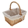 thumbnail image 1 of Canasta De Picnic De Mimbre, Cestrín De Picnics Vacío Forraje Desmontable Y Espacioso Capacidad Tejida A Mano Para Acampar, Picnic, Jardín, Pascua, 1 of 7