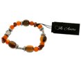 thumbnail image 2 of Mi Amore Stretch-Bracelet Silver-Tone/Orange, 2 of 2