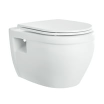 Dieppe Wall-Hung Elongated Toilet Bowl in Matte White