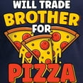 thumbnail image 3 of CafePress - Will Trade Brother For Pizza L Long Sleeve T Shirt - Long Sleeve Dark T-Shirt, 3 of 4
