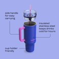 thumbnail image 6 of Bubba Travel Tumbler, 40 Oz, Stainless Steel, Vacuum Insulated Leakproof With Handle, AutoClose Lid With Straw, Ocean Energy, 6 of 10