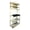 White + Black + Particle Board#432, variant on 31.5 inch 5-Tier Bakers Rack for Kitchen with Storage, White and Black Microwave Stand, Adjustable Shelves Coffee Bar, Space Saving Organizer for Small Kitchen