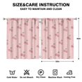 thumbnail image 2 of Nursery Curtains Boys Girls Kids Red Fruit Cherry Print Pattern Window Drapes for Living Bedroom Playroom Room Decor Rod Pocket 52x63Inch 2 Panels, 2 of 2